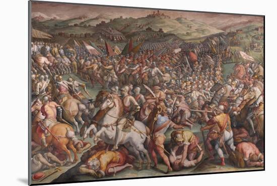 The Battle of Marciano in Val Di Chiana, 1570-1571-Giorgio Vasari-Mounted Giclee Print