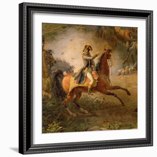 The Battle of Marengo, Detail of Napoleon Bonaparte-Louis Lejeune-Framed Giclee Print