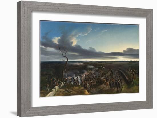 The Battle of Montmirail, 1822 (Oil on Canvas)-Horace Vernet-Framed Giclee Print