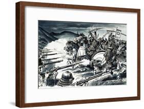 The Battle of Nagashino in 1575-Dan Escott-Framed Giclee Print
