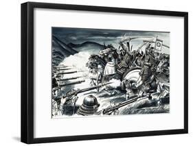 The Battle of Nagashino in 1575-Dan Escott-Framed Giclee Print