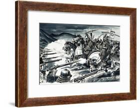The Battle of Nagashino in 1575-Dan Escott-Framed Giclee Print