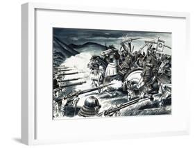 The Battle of Nagashino in 1575-Dan Escott-Framed Giclee Print