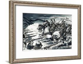 The Battle of Nagashino in 1575-Dan Escott-Framed Giclee Print