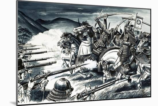 The Battle of Nagashino in 1575-Dan Escott-Mounted Giclee Print