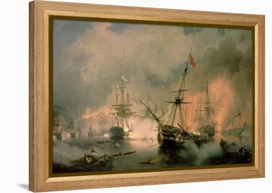 The Battle of Navarino, 20th October 1827, 1846-Ivan Konstantinovich Aivazovsky-Framed Premier Image Canvas