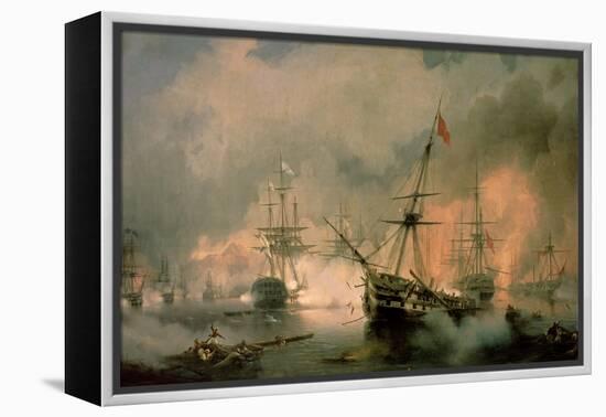 The Battle of Navarino, 20th October 1827, 1846-Ivan Konstantinovich Aivazovsky-Framed Premier Image Canvas