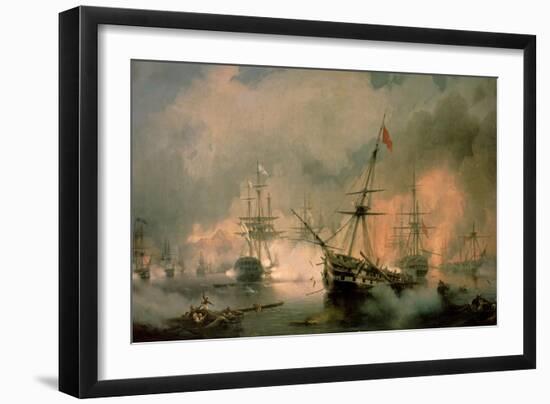 The Battle of Navarino, 20th October 1827, 1846-Ivan Konstantinovich Aivazovsky-Framed Giclee Print