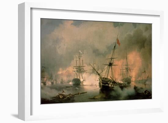 The Battle of Navarino, 20th October 1827, 1846-Ivan Konstantinovich Aivazovsky-Framed Giclee Print