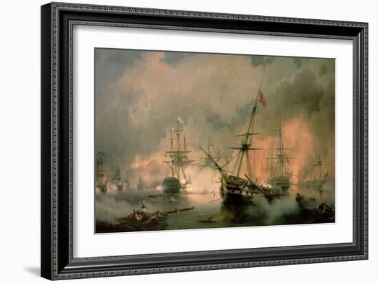 The Battle of Navarino, 20th October 1827, 1846-Ivan Konstantinovich Aivazovsky-Framed Giclee Print