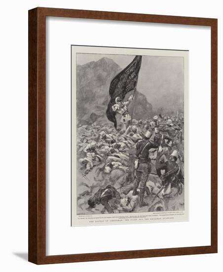 The Battle of Omdurman, the Fight for the Khalifa's Standard-null-Framed Giclee Print