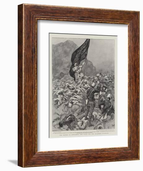 The Battle of Omdurman, the Fight for the Khalifa's Standard-null-Framed Giclee Print