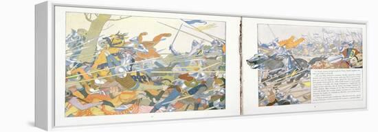 The Battle of Patay from 'Jeanne D'Arc', C.1910-Louis Maurice Boutet De Monvel-Framed Premier Image Canvas