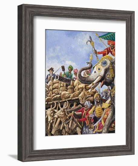 The Battle of Plassey of 1757-Peter Jackson-Framed Giclee Print