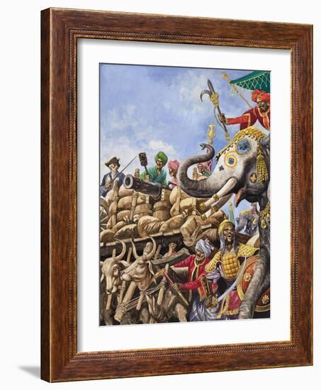 The Battle of Plassey of 1757-Peter Jackson-Framed Giclee Print