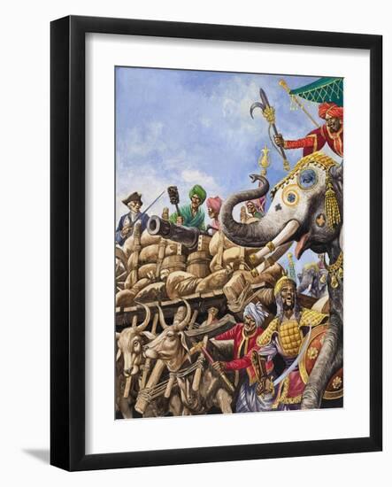 The Battle of Plassey of 1757-Peter Jackson-Framed Giclee Print