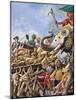 The Battle of Plassey of 1757-Peter Jackson-Mounted Giclee Print