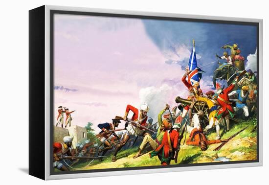 The Battle of Plassey-Severino Baraldi-Framed Premier Image Canvas