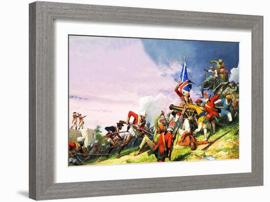 The Battle of Plassey-Severino Baraldi-Framed Giclee Print