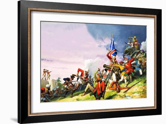 The Battle of Plassey-Severino Baraldi-Framed Giclee Print