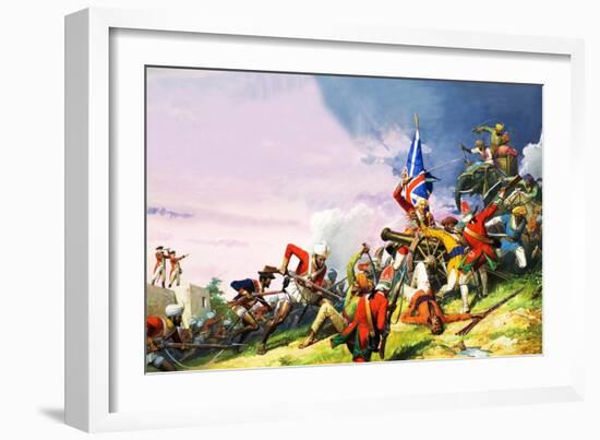 The Battle of Plassey-Severino Baraldi-Framed Giclee Print