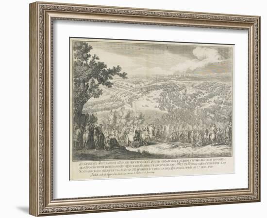 The Battle of Poltava on 27 June 1709-Nicolas de Larmessin-Framed Giclee Print