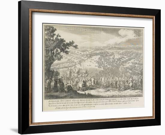 The Battle of Poltava on 27 June 1709-Nicolas de Larmessin-Framed Giclee Print