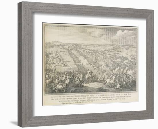 The Battle of Poltava on 27 June 1709-Nicolas de Larmessin-Framed Giclee Print