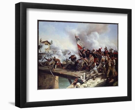 The Battle of Pont D'Arcole, 1826-Horace Vernet-Framed Giclee Print