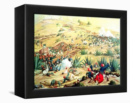 The Battle of Puebla, 5 May 1862-null-Framed Premier Image Canvas