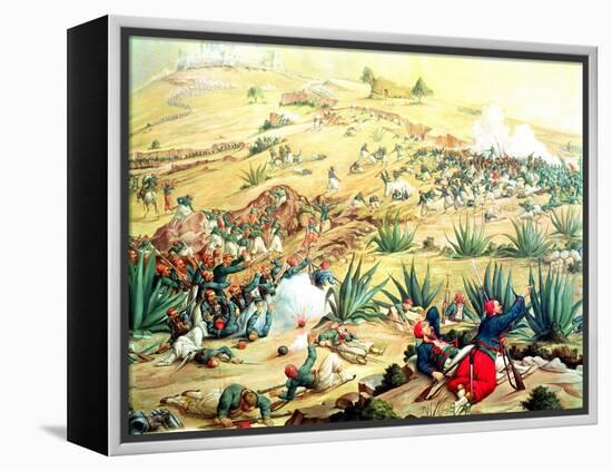 The Battle of Puebla, 5 May 1862-null-Framed Premier Image Canvas