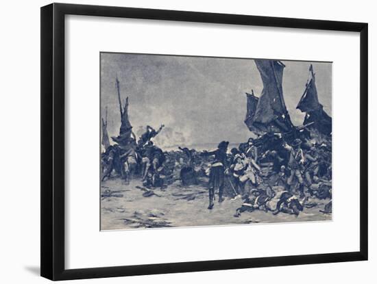 'The Battle of Quiberon', 1795, (1896)-Unknown-Framed Giclee Print