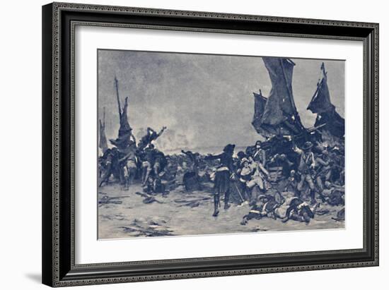 'The Battle of Quiberon', 1795, (1896)-Unknown-Framed Giclee Print