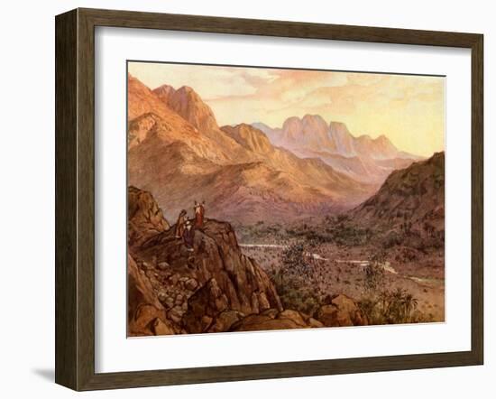 The Battle of Rephidim, Exodus - Bible-William Brassey Hole-Framed Giclee Print