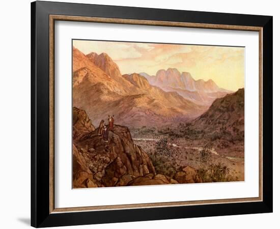 The Battle of Rephidim, Exodus - Bible-William Brassey Hole-Framed Giclee Print