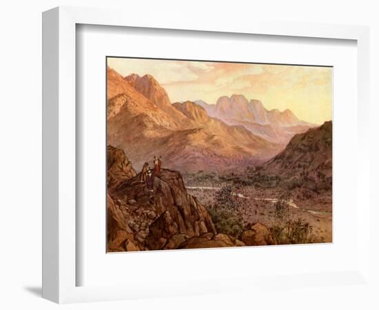 The Battle of Rephidim, Exodus - Bible-William Brassey Hole-Framed Giclee Print