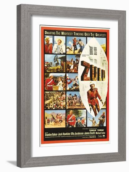 The Battle of Rorke's Drift, 1964, "Zulu" Directed by Cy Endfield-null-Framed Giclee Print