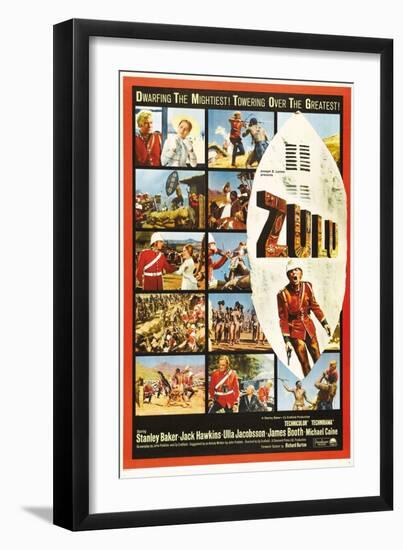 The Battle of Rorke's Drift, 1964, "Zulu" Directed by Cy Endfield-null-Framed Giclee Print