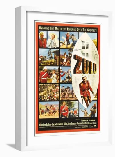 The Battle of Rorke's Drift, 1964, "Zulu" Directed by Cy Endfield-null-Framed Giclee Print