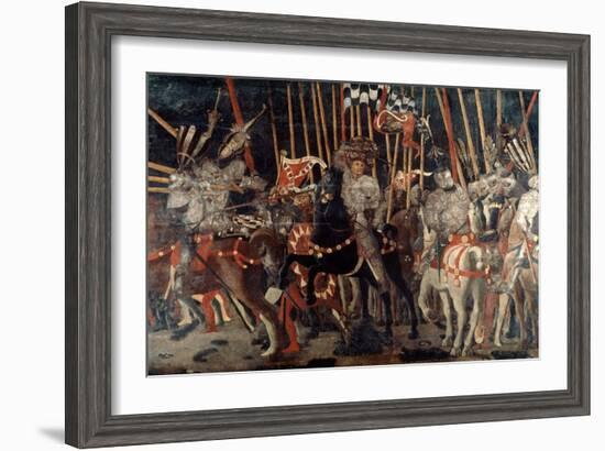 The Battle of San Romano, 1432 (C1435-144)-Paolo Uccello-Framed Giclee Print