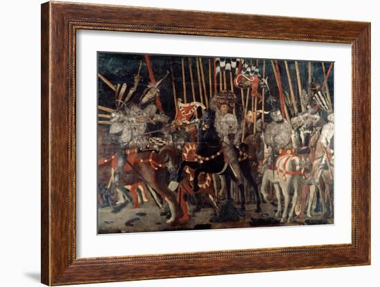 The Battle of San Romano, 1432 (C1435-144)-Paolo Uccello-Framed Giclee Print