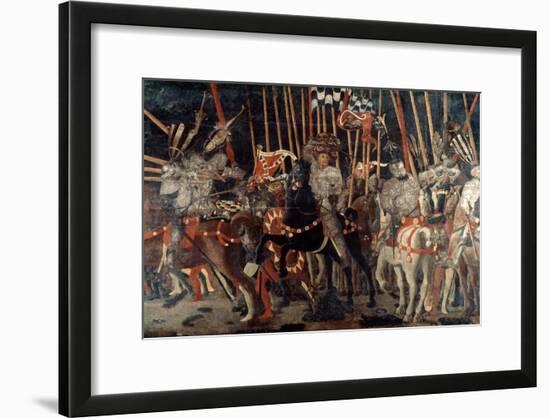 The Battle of San Romano, 1432 (C1435-144)-Paolo Uccello-Framed Giclee Print