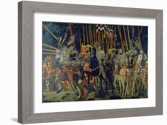 The Battle of San Romano, 1432-Paolo Uccello-Framed Giclee Print