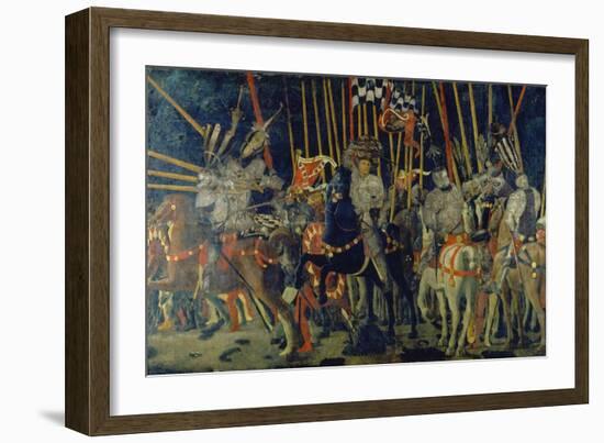 The Battle of San Romano, 1432-Paolo Uccello-Framed Giclee Print