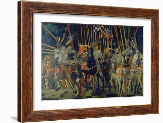 The Battle of San Romano, 1432-Paolo Uccello-Framed Giclee Print