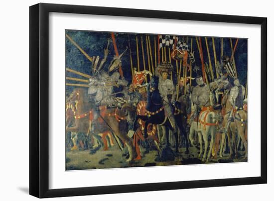 The Battle of San Romano, 1432-Paolo Uccello-Framed Giclee Print