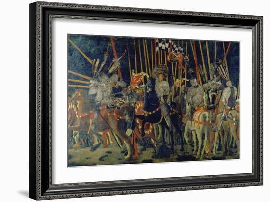 The Battle of San Romano, 1432-Paolo Uccello-Framed Giclee Print