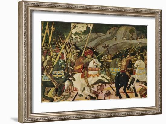 'The Battle of San Romano', c1438, (1909)-Paolo Uccello-Framed Giclee Print