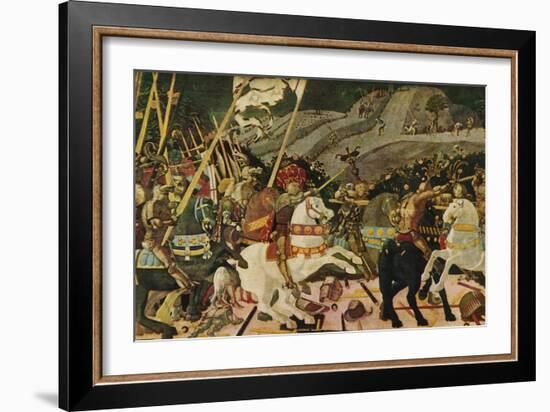 'The Battle of San Romano', c1438, (1909)-Paolo Uccello-Framed Giclee Print