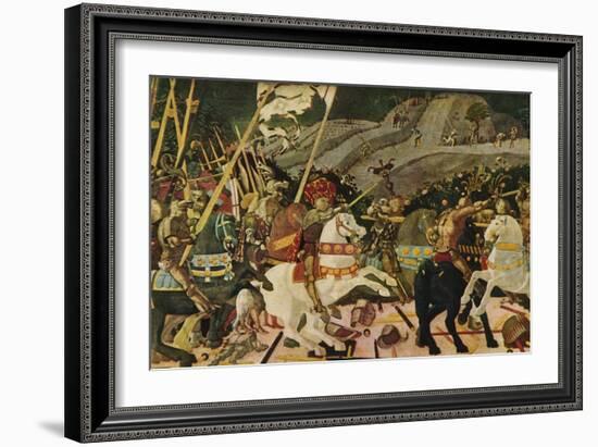 'The Battle of San Romano', c1438, (1909)-Paolo Uccello-Framed Giclee Print